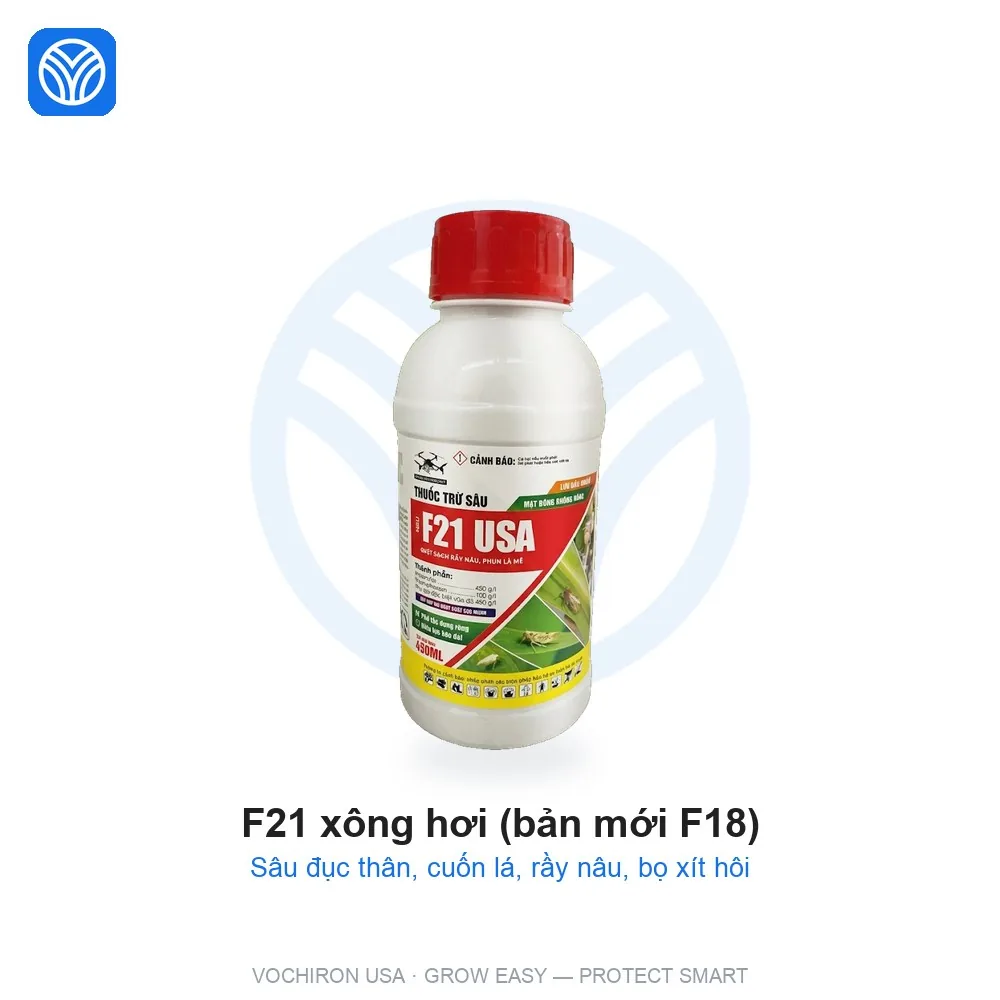 EHA F21 xông hơi sâu đục thân, rầy rệp bản mới F18